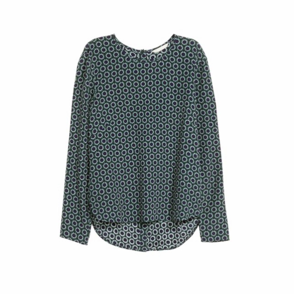 🍂h & m • patterned blouse